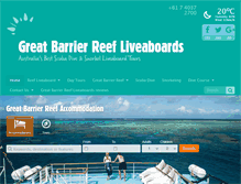 Tablet Screenshot of greatbarrierreefliveaboards.com